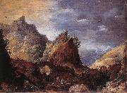 MOMPER, Joos de Mountain Scene with Bridges gs USA oil painting reproduction